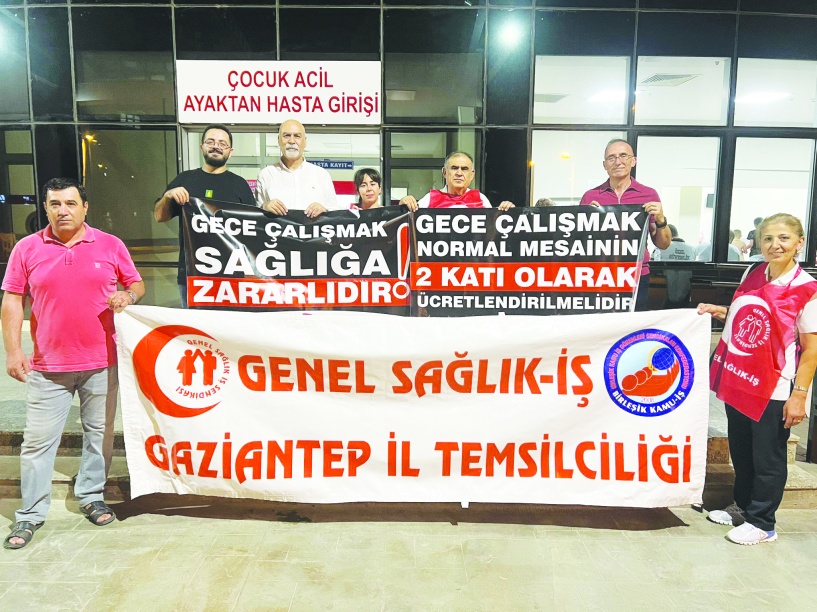 Gece çalışan sağlık emekçileri  büyük risk altında