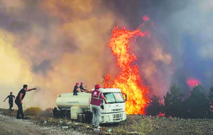 Antep, orman yangını konusunda  aşırı riskli iller arasında