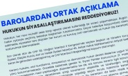 "Hukukun siyasallaştırılmasını reddediyoruz!"