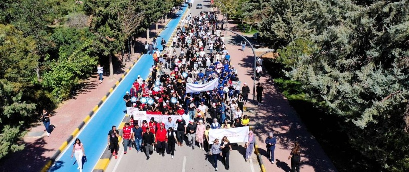 “Sağlık için Adım At” temalı yürüyüş etkinliği düzenlendi