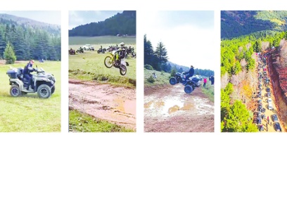 Dört yüz ATV, UTV ve kros motoru, Huzurlu yaylasını alt üst etti