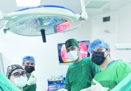 Laparoskopik yöntemle idrar kesesindeki sarkma düzeltildi