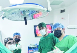 Laparoskopik yöntemle idrar kesesindeki sarkma düzeltildi