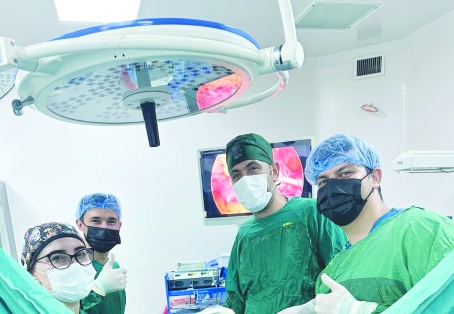 Laparoskopik yöntemle idrar kesesindeki sarkma düzeltildi