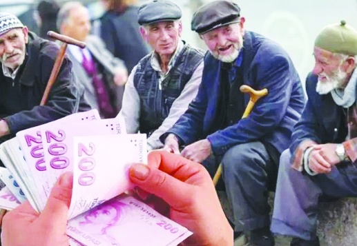 Emeklilere ikinci sadaka 3 bin 119 lira