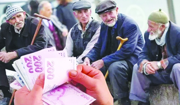 Emeklilere ikinci sadaka 3 bin 119 lira
