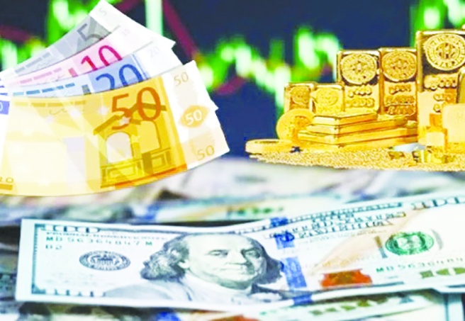 Altın düşüşte, dolar ve euro yükselişte