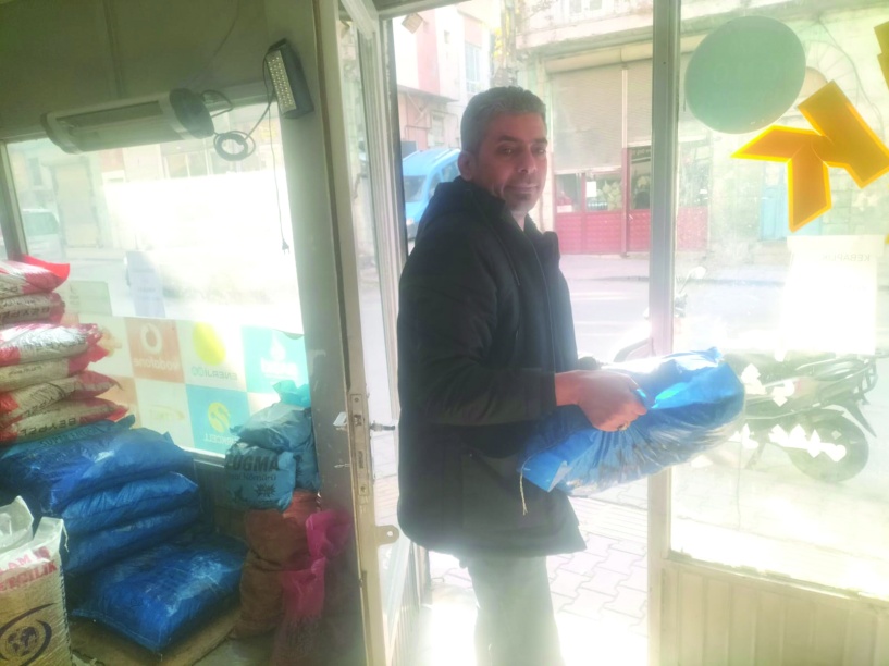 Torba torba kömür sattık