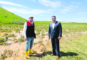 Yağışlara sevinirken dolu  ve sel üretime darbe vurdu