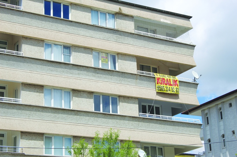Kiralık daireler elde kaldı