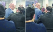 Melih Meriç'e parti binasında protesto