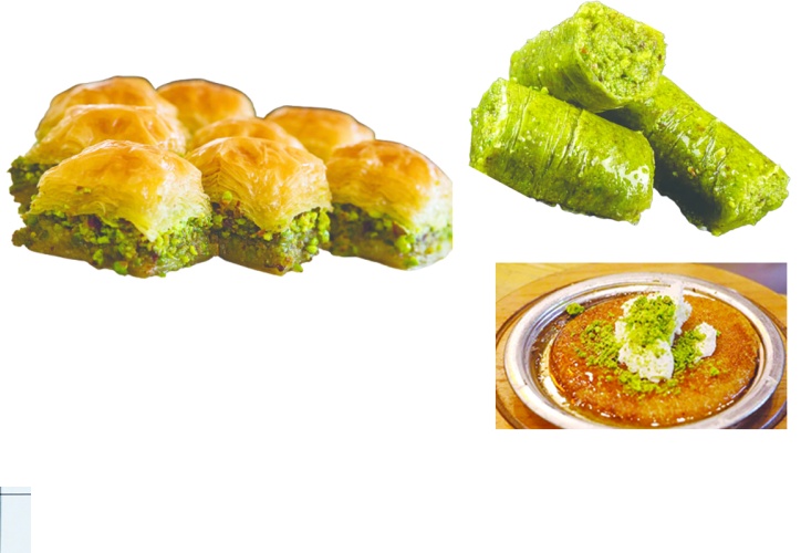 Baklavamız 5., fıstık sarmamız 6. Sırada yer aldı