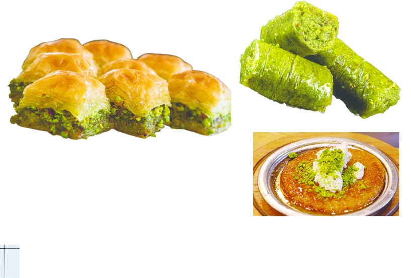 Baklavamız 5., fıstık sarmamız 6. Sırada yer aldı