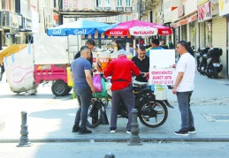 100’e yakın seyyar nohut dürümcüsü var