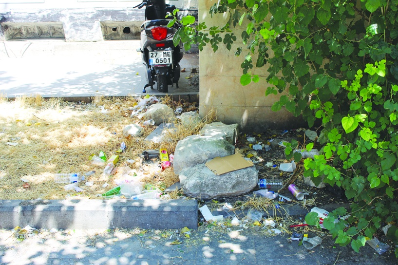 Parklar, sokaklar ve  caddeler çöpten geçilmiyor