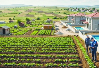 Asırlık fıstık ve zeytin ağaçlarının  yerine mantar gibi villalar yapıldı