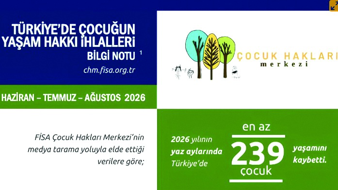 2026 yazında 240 civarında çocuk  önlenebilir nedenlerle hayattan koptu