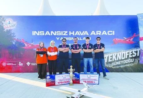 GAÜN SkyTürk takımı üçüncü oldu