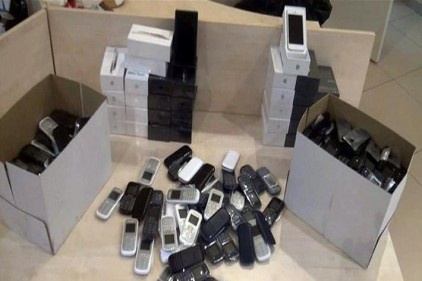 174 adet gümrük kaçağı telefon ele geçirildi