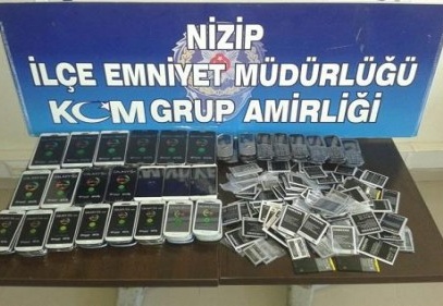 92 adet kaçak telefon ele geçirildi