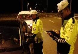 72 araç trafikten men edildi