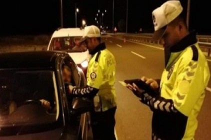 129 araç trafikten men edildi