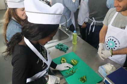 30 Avrupalı, Gaziantep yemeklerini öğreniyor