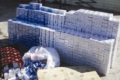 2 ayda 40 bin kaçak karton sigara ele geçirildi