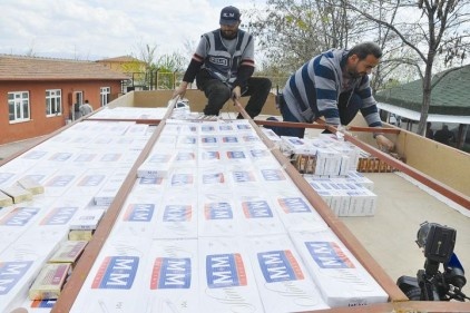 5 ayda 4,5 milyon paket kaçak sigara