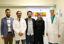 7 aylık bebeğe stent takıldı