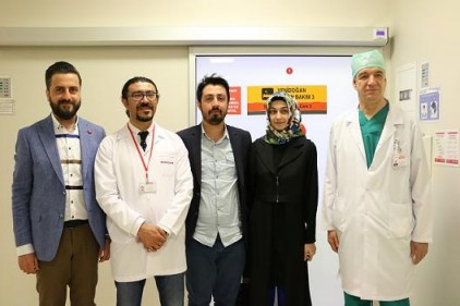 7 aylık bebeğe stent takıldı
