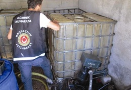 14 bin 200 litre gümrük kaçağı akaryakıta el konuldu