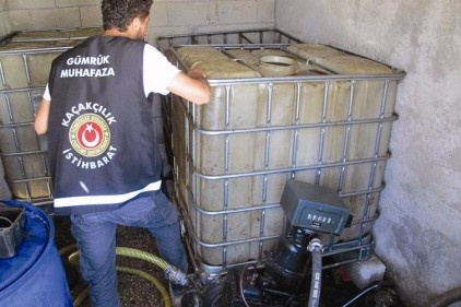 14 bin 200 litre gümrük kaçağı akaryakıta el konuldu