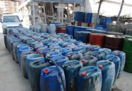 7 bin 890 metre plastik boru ve 218 mazot bidonu imha edildi