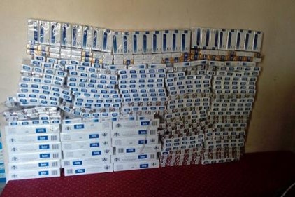 5 bin 315 paket gümrük  kaçağı sigara ele geçirildi