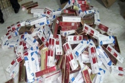 24 bin 500 paket kaçak sigara ele geçirildi