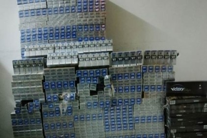4 bin 190 paket kaçak sigara ele geçirildi 