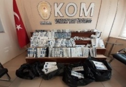 2 bin 300 paket kaçak sigara ele geçirildi 
