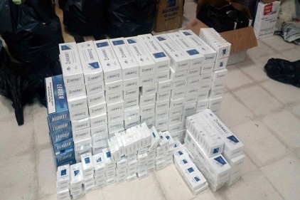 3 bin 320 paket kaçak sigara ele geçirildi
