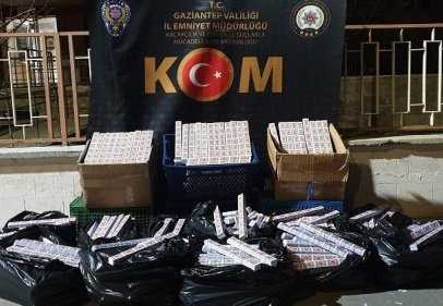 15 bin 30 paket kaçak sigara kağıdı ele geçirildi