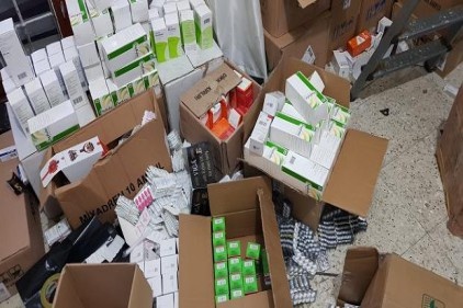 448 bin adet kaçak ilaç ele geçirildi