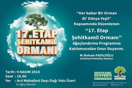 13 bin fidan daha toprakla buluşuyor