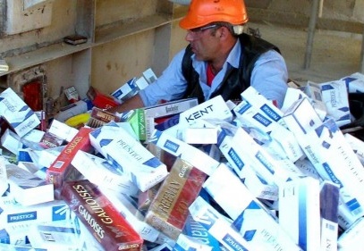 160 bin karton sigara imha edildi 