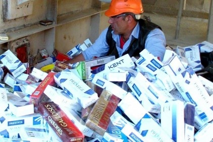 160 bin karton sigara imha edildi 