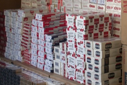30 bin paket gümrük kaçağı sigara ele geçirildi