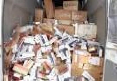 8 bin paket kaçak sigara ele geçirildi