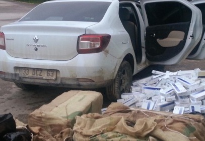 14 bin paket kaçak sigara ele geçirildi
