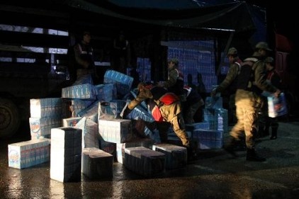 200 bin paket sigara ele geçirildi