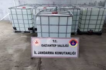 840 bin TL değerinde dezenfektan ele geçirildi