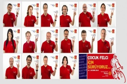 11 bisikletçi "Çocuk Felci İçin" bisiklet sürecek